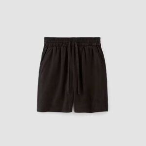 Everlane Vacation Short Black XL pull on drawstring travel short